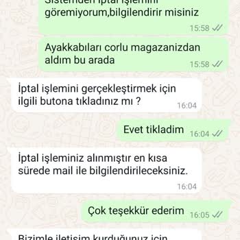 Derimod'da Para İadesi Sorunu Ve İptal İşlemi Aksaklığı