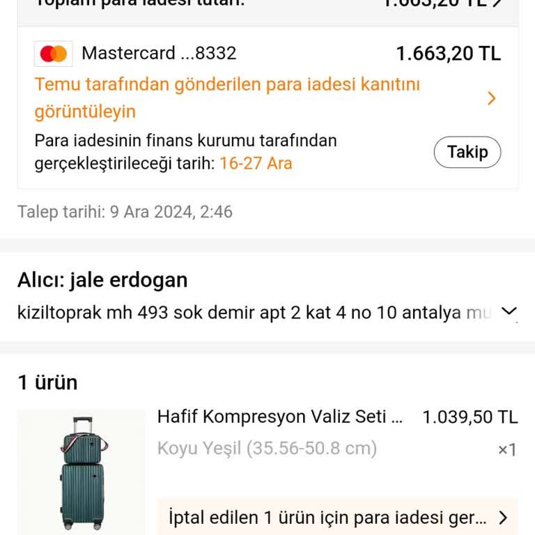 Bir Ayı Aşan İade Bekleyişi