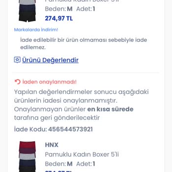 Yanlış Beden Ve İade Sorunu