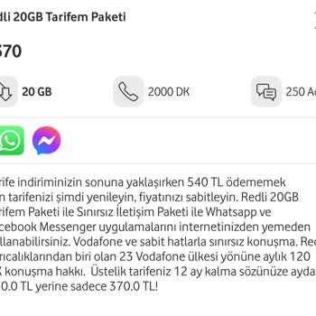 Vodafone'un Artan Fiyatları Ve Azalan Avantajlar