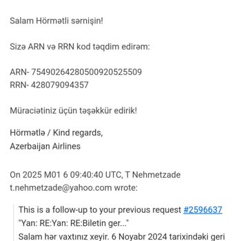 İade Edilen Paranın Banka Tarafından Alınamaması