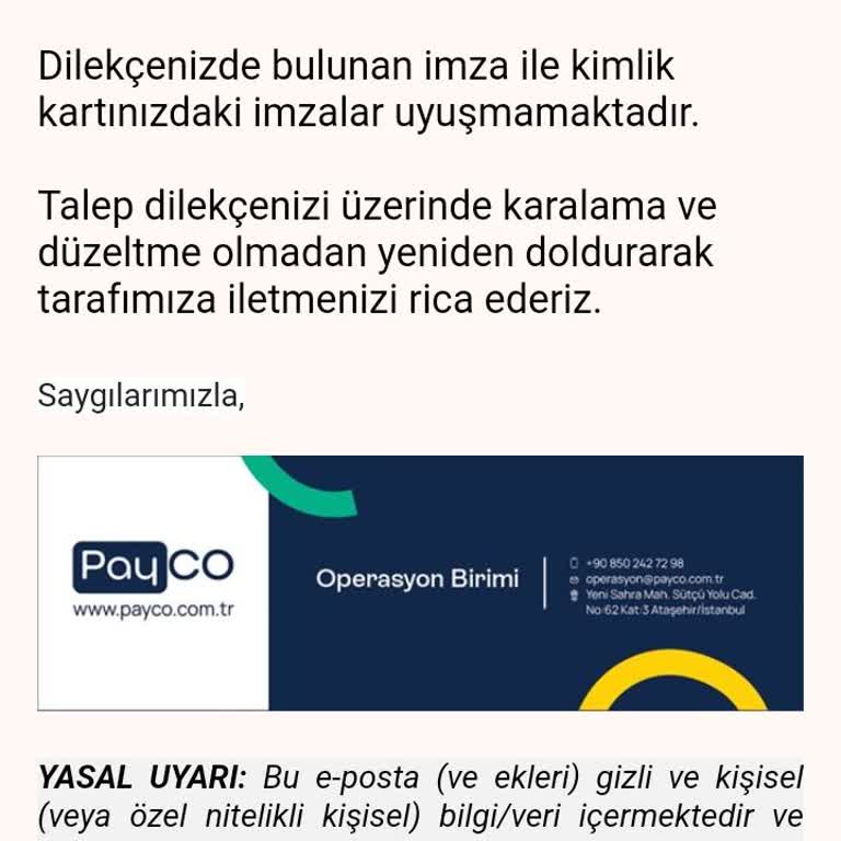 Payco Hesabına Erişememe Ve İade Sorunu