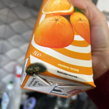 Trendyol Market'ten Aldığım Küflü Dimes Portakal Suyu Şoku