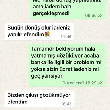 İade Sürecinde Müşteri Memnuniyetsizliği