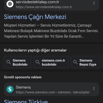 Siemens Yetkili Servisleri Adı Altında Yanıltıcı Hizmet