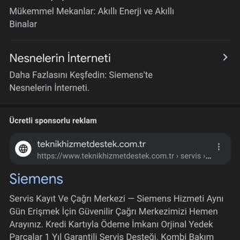 Siemens Yetkili Servisleri Adı Altında Yanıltıcı Hizmet