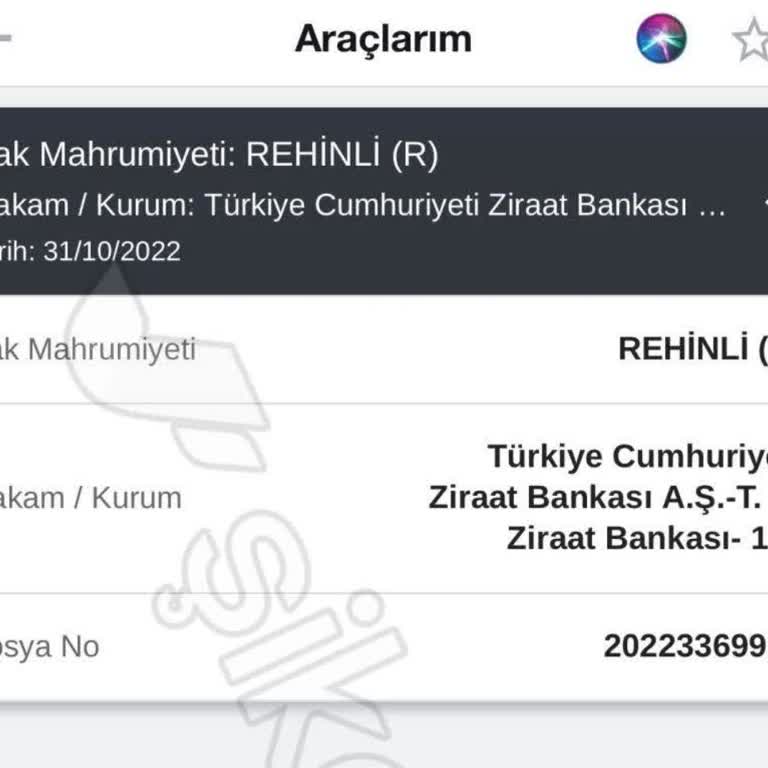 Araç Üzerindeki Rehin Kaldırılmıyor: Acil Çözüm Bekliyorum
