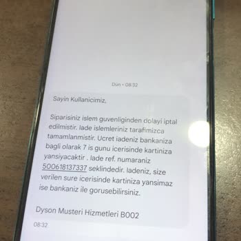 Dyson Siparişimde Teslimat Ve Fiyat Mağduriyeti