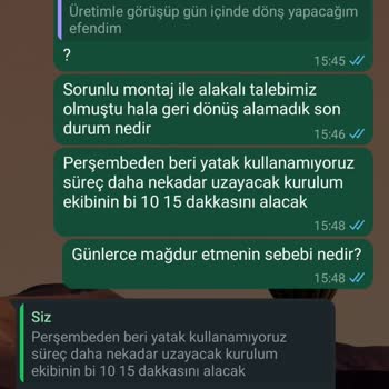 Koçtaş'tan Aldığımız Ranza Sorunu Çözülmedi