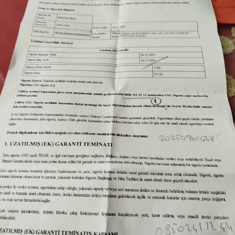 Ek Garantili Üründe Servis Gecikmesi