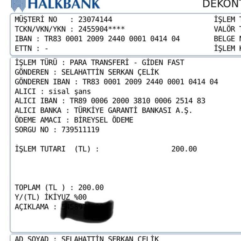 Para Transferi Sorunu Ve İade Edilmeyen Ücret