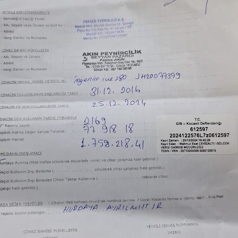 İngenico Yazar Kasa Pos Cihazı İle Yaşanan Sorunlar