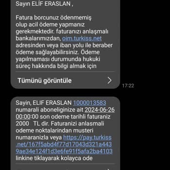 Turkıss Ltd'nin Sürekli Fatura Talebi Ve Hizmet Eksikliği