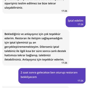 Burger King Siparişimde Uzun Bekleme Ve İptal Sorunu