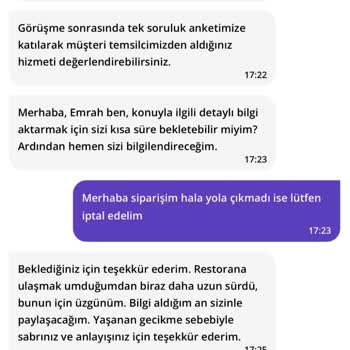 Burger King Siparişimde Uzun Bekleme Ve İptal Sorunu