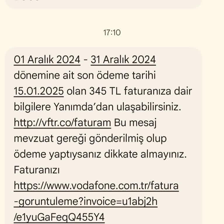 Yanlış Fatura Gönderimi: Vodafone'dan Beklenmedik Borç