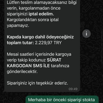 Stokta Var Denilen Ürünler Ve Kargolama Sorunları
