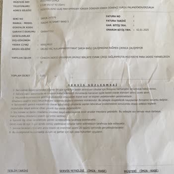 Teknik Servis Değişim Talebimi Reddetti