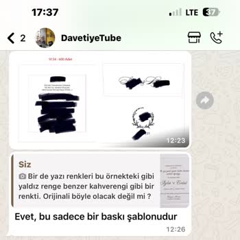 Yanlış Renk Davetiye Hayal Kırıklığı Yarattı