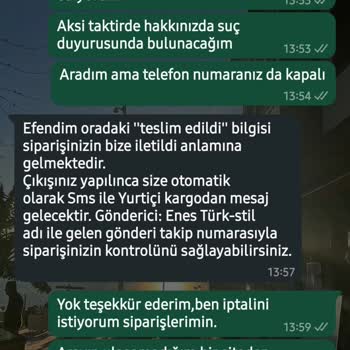 Yanıltıcı Sipariş Durumu Ve İletişimsizlik Mağduriyeti