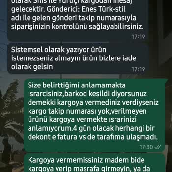 Yanıltıcı Sipariş Durumu Ve İletişimsizlik Mağduriyeti