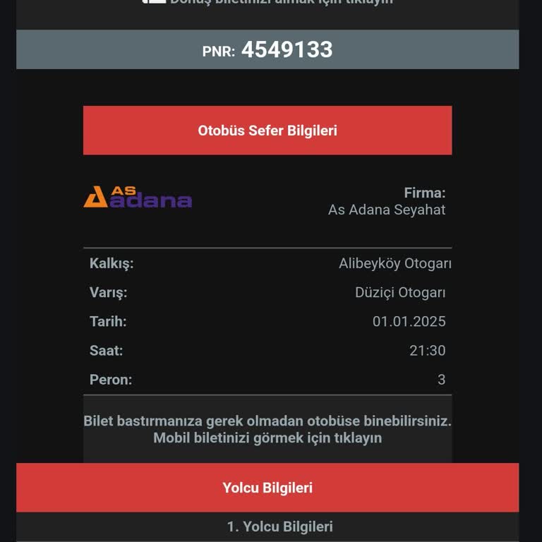 As Adana Seyahat Seyahatim Yarım Kaldı, Ücret İadesi Yapılmadı