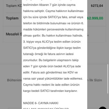 Ozsaricam'dan Alışveriş: İade Sürecinde Büyük Hayal Kırıklığı