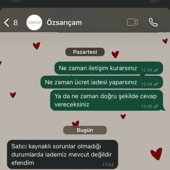 Ozsaricam'dan Alışveriş: İade Sürecinde Büyük Hayal Kırıklığı