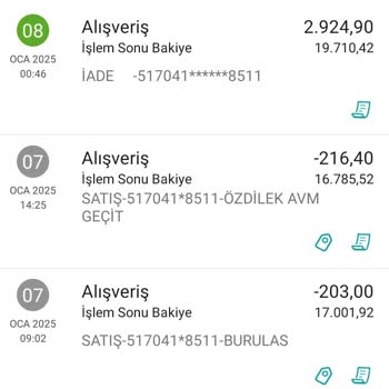 Kart Bakiyem Yüklenmedi, Ücret İadesi İstiyorum