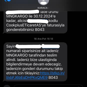 Karaca Ve MNG Kargo Arasında Kaybolan Halı İadesi