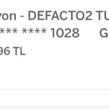 DeFacto İzinsiz Kart İşlemi Ve Para İadesi Talebi