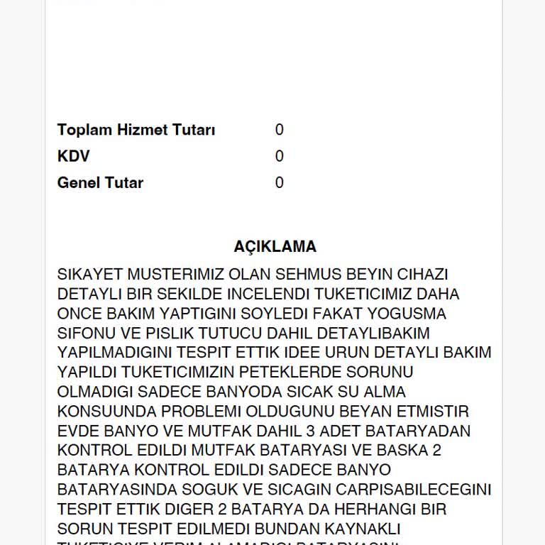 Baymak Servis Ve Müşteri Hizmetleri Sorunu