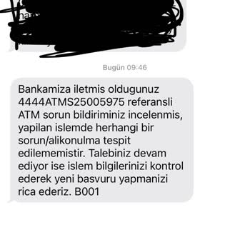 ATM'de Kaybolan 4000 TL