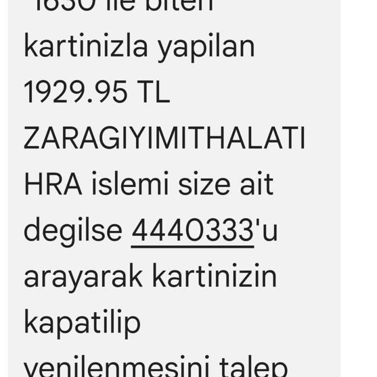 Zara Hesabımdan İzinsiz Çekim Şoku