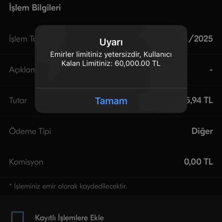 Banka Transfer Limiti Sorunu Ve Maddi Kayıp