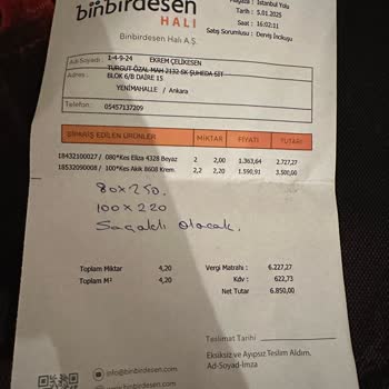 Yanlış Ölçüler Ve Hatalı Dikişlerle Gelen Halılar