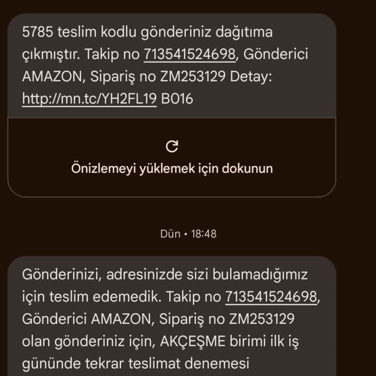 Teslim Edilemeyen Gönderi Ve Yanıltıcı Takip Bilgisi