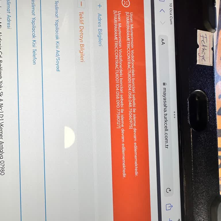 Turkcell Bayisinde Yanlış Kara Liste Bilgisi Sorunu