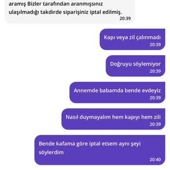 Getir Siparişi: Yanlış İptal Ve İletişim Sorunu