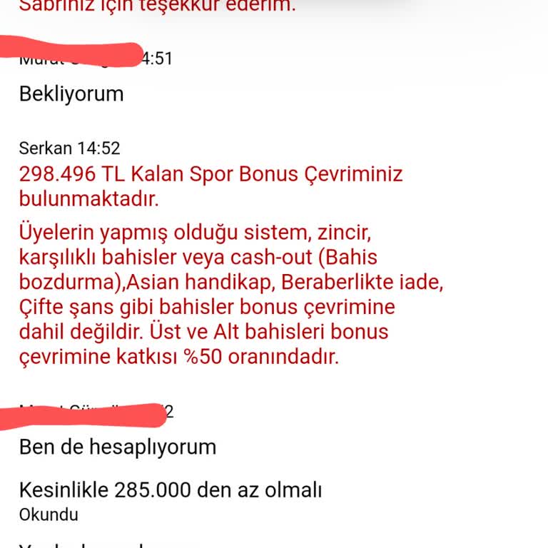 Misliwin Bonuslarında Ödeme Sorunu Ve Haksız Ceza