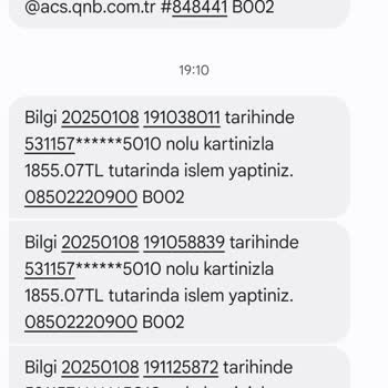 Kredi Kartımdan İznim Olmadan Çekilen Yüklü Miktar