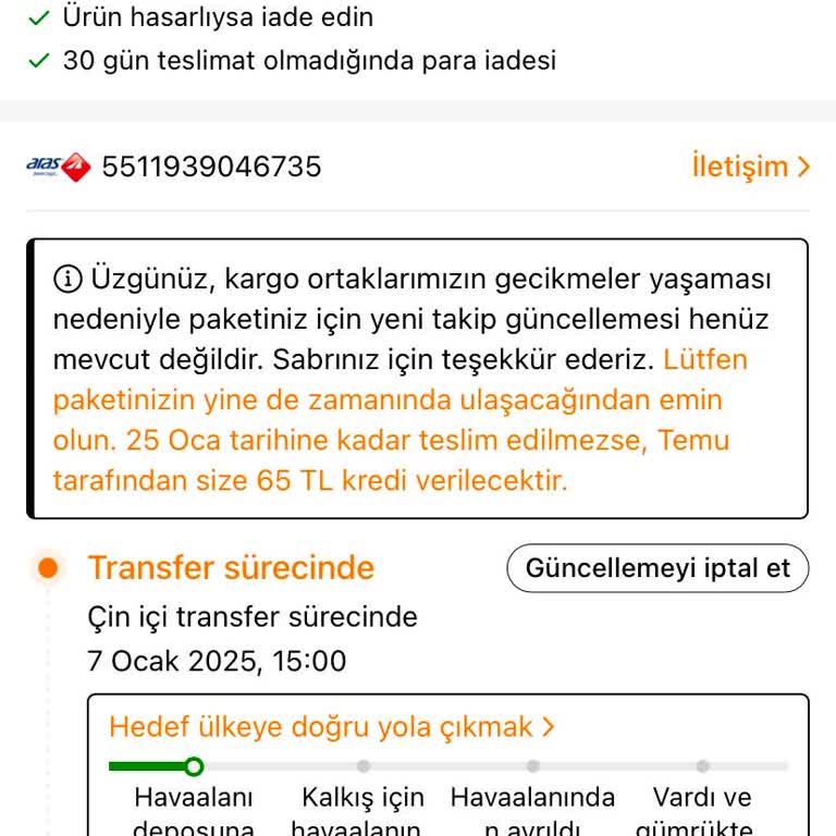 Siparişim Neden Hala Yolda?