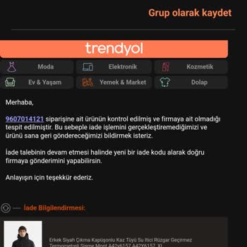 Yanlış Beden Gönderimi Ve İade Sorunu