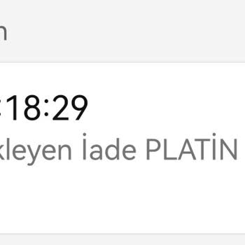 Platin Markasının Sipariş İptali Ve Mağduriyet