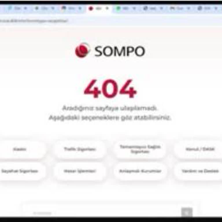Sompo Sigorta'nın Değer Kaybı Başvuru Sitesi Sürekli Hata Veriyor
