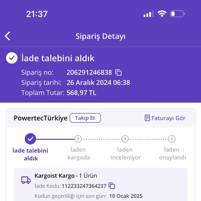 N11'de Kapıdan İade Sorunu: Çözüm Bekleyen Müşteri