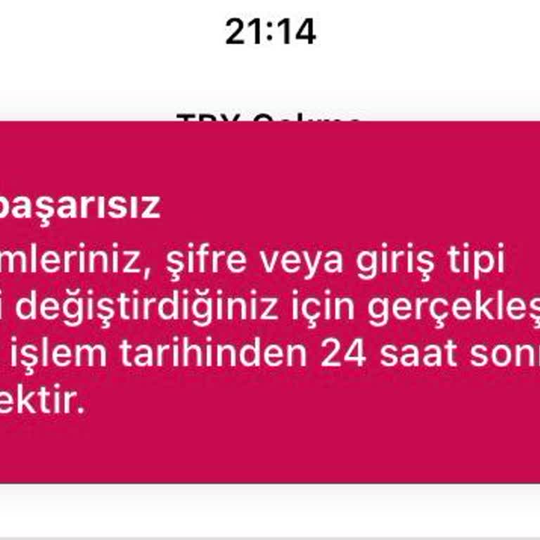 Para Çekme Engeli Ve Güvenlik Sorunu