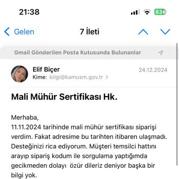 Kamu SM'den 2.5 Aydır Bekleyen Mühür Sorunu