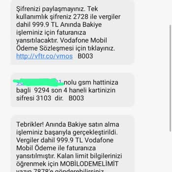 Vodafone Pay'de Güvenlik Açığı Ve Yanlış Faturalandırma