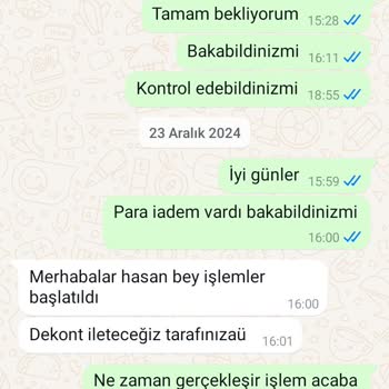 Para İadesi Beklerken Mağduriyet Yaşıyorum